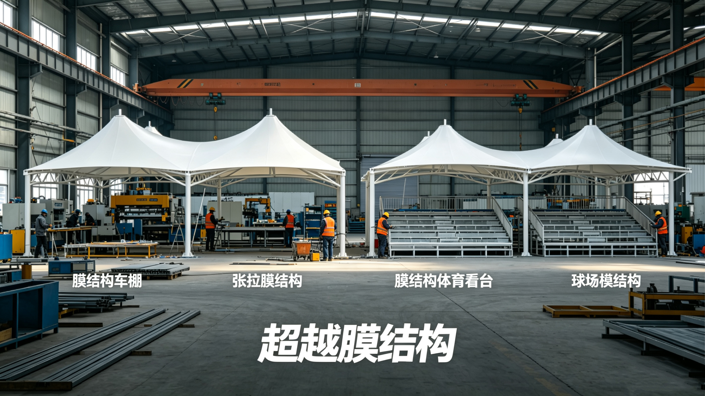 郑州市膜结构工程膜结构车棚 - 厂家